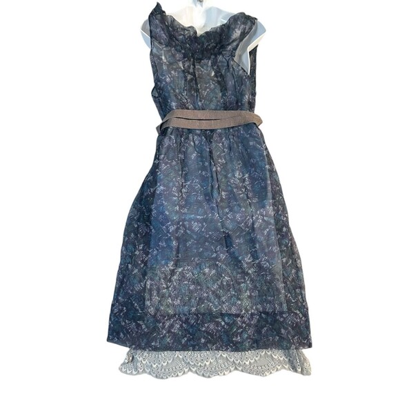 Elegant Blue Midi Dress - Picture 8 of 16